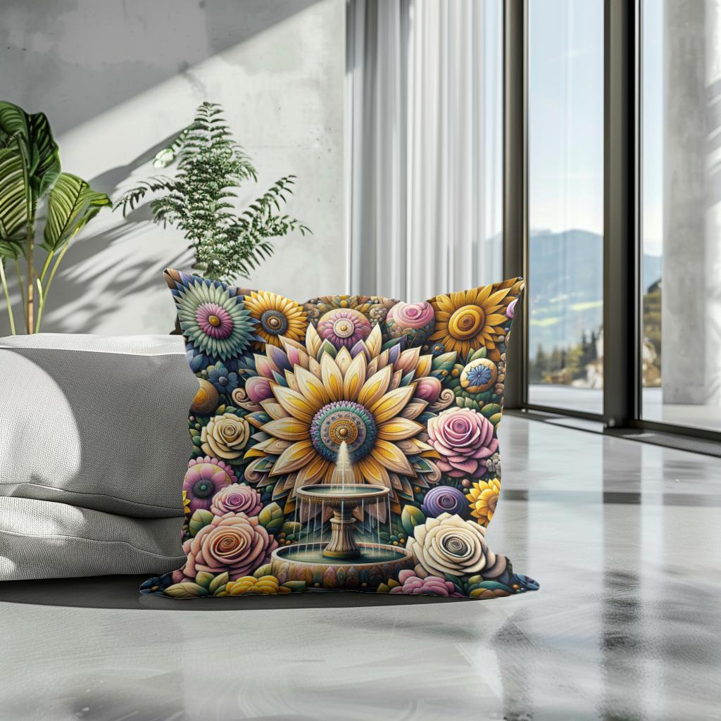Blossom Tapestry Cotton Cushion