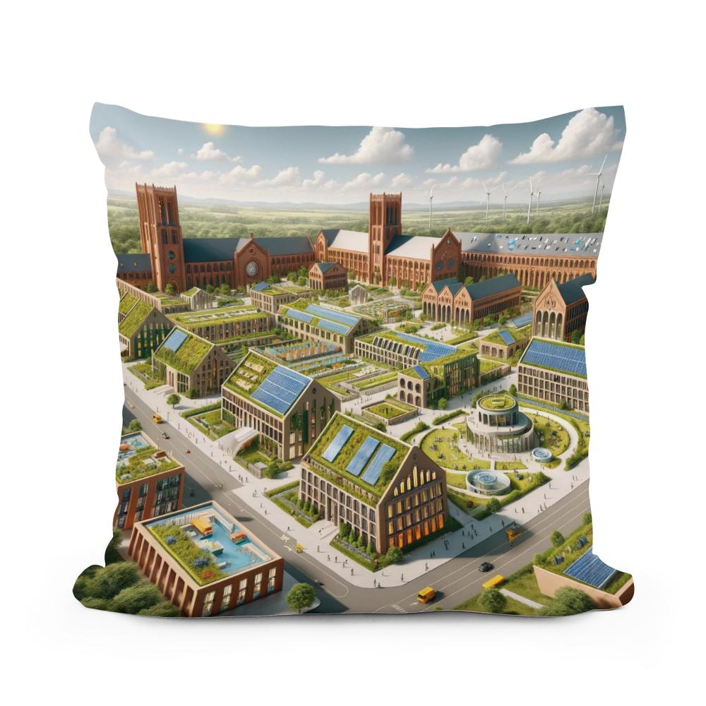 Architectural Tapestry Cotton Cushion