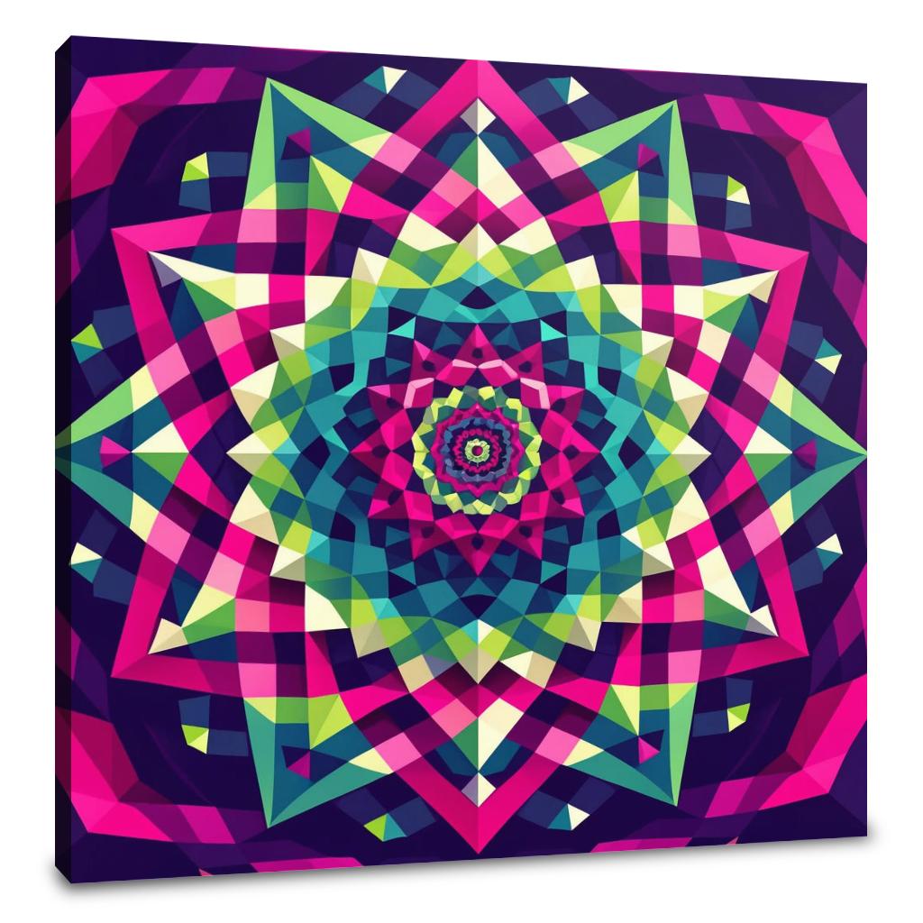 Spiraling Stars Canvas