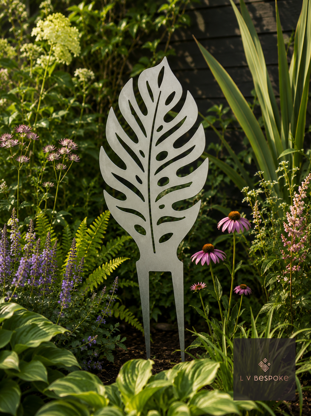 Leaf Stakes and Garden Wall Art