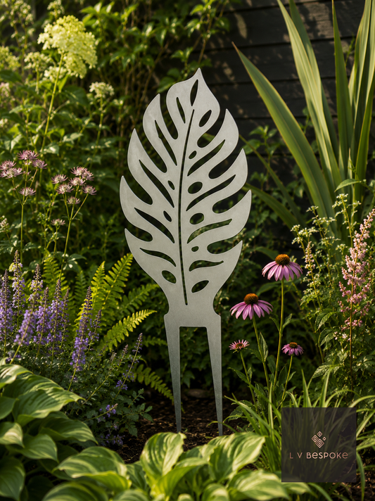 Leaf Stakes and Garden Wall Art