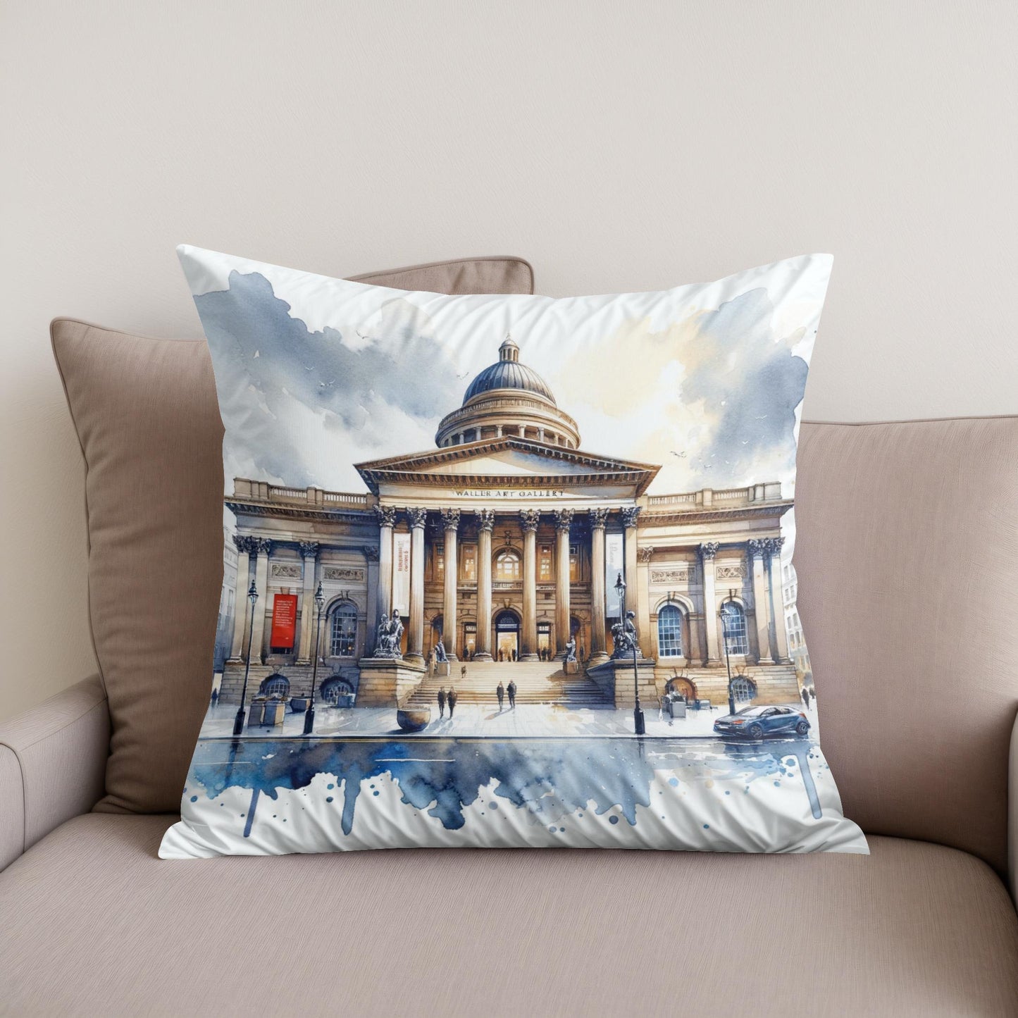 Liverpool Walker Gallery Cotton Cushion