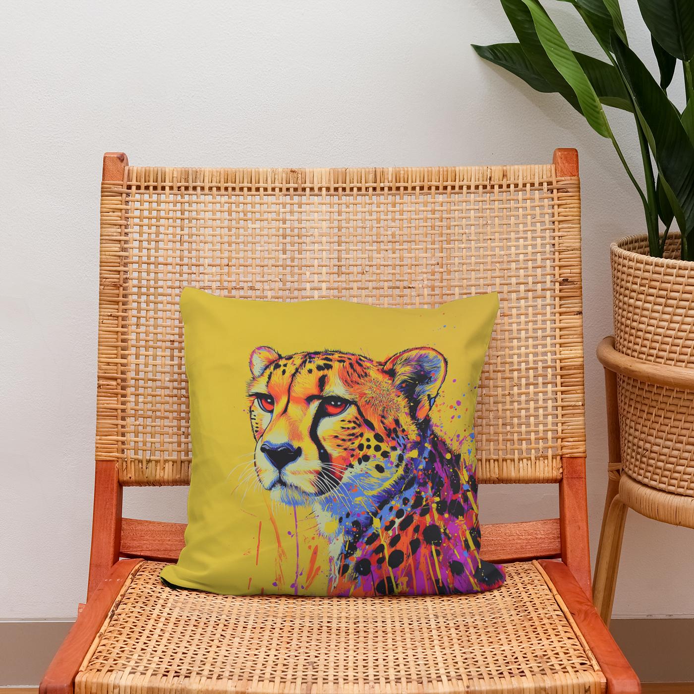 Cheetah Radiance Cotton Cushion