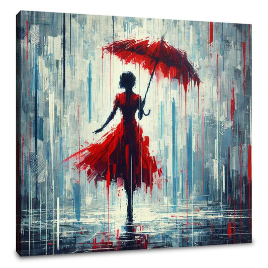 Rainy Day Silhouette Canvas