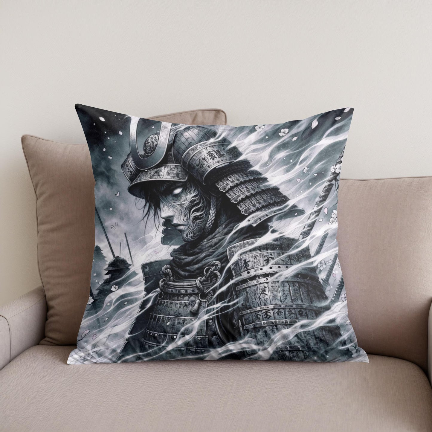 Eternal Samurai Cotton Cushion