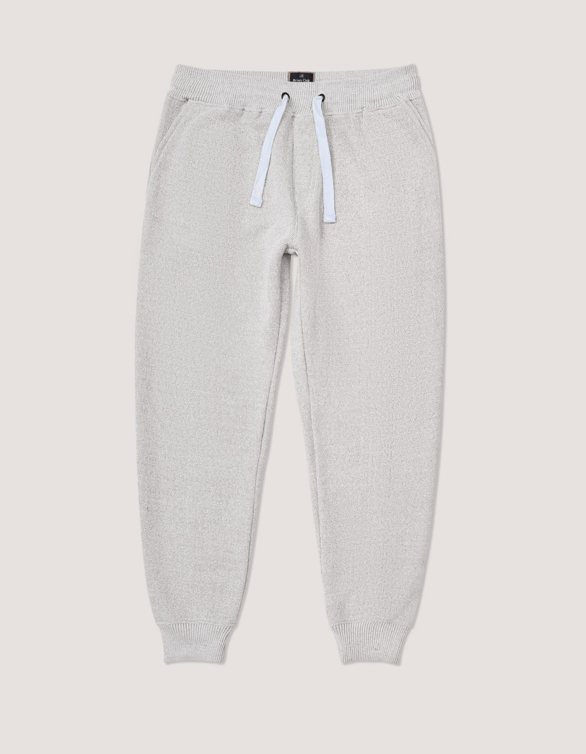 Beige Textured Joggers