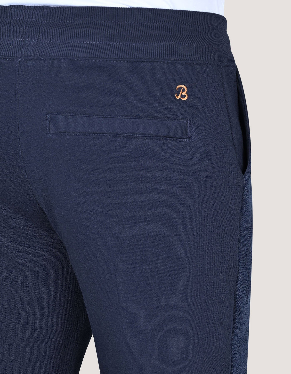 Navy Plain Terry Sweatpants