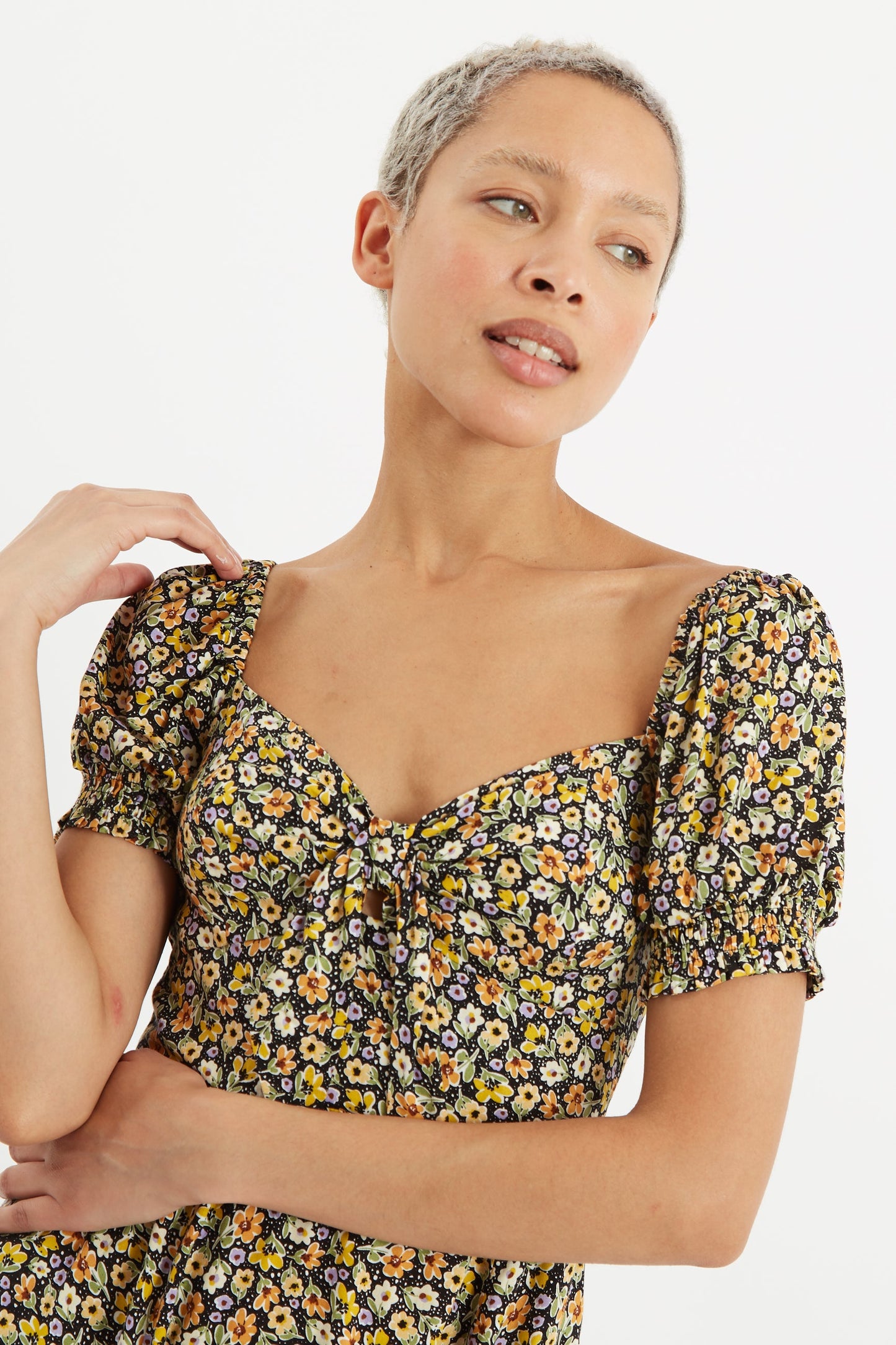 Luiza Santa Fe Floral Mini Dress