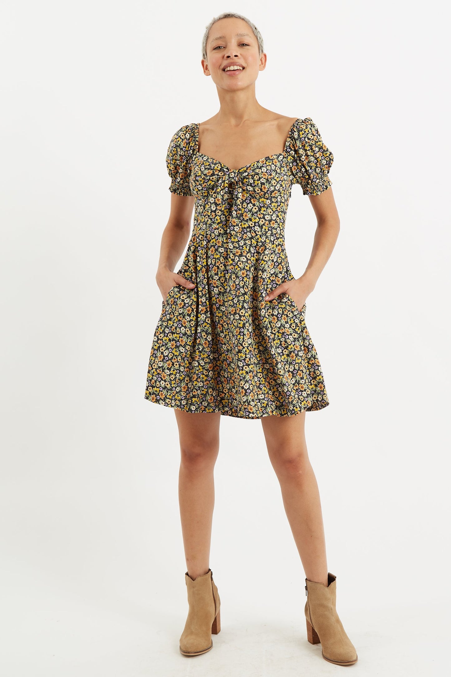 Luiza Santa Fe Floral Mini Dress