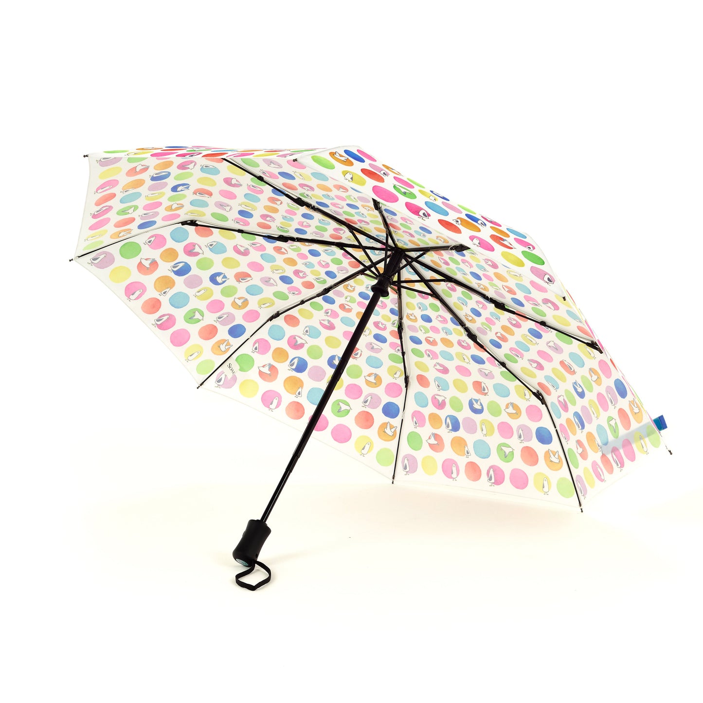 Laura Wall Dots Design Folding Umbrella