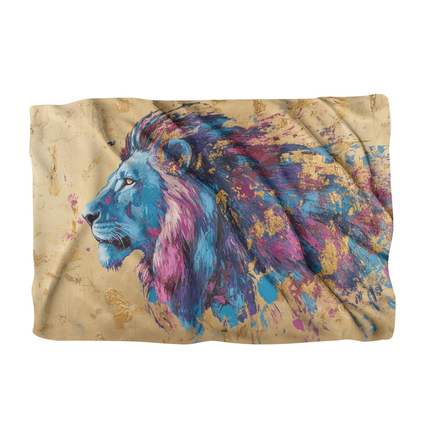 Lion's Sunset Blanket