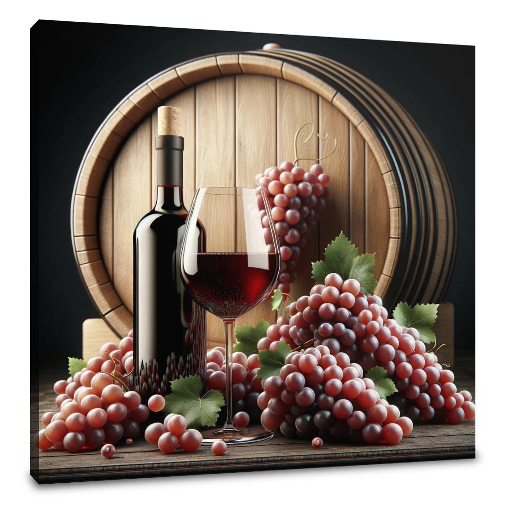 Red Wine Harvest Canvas