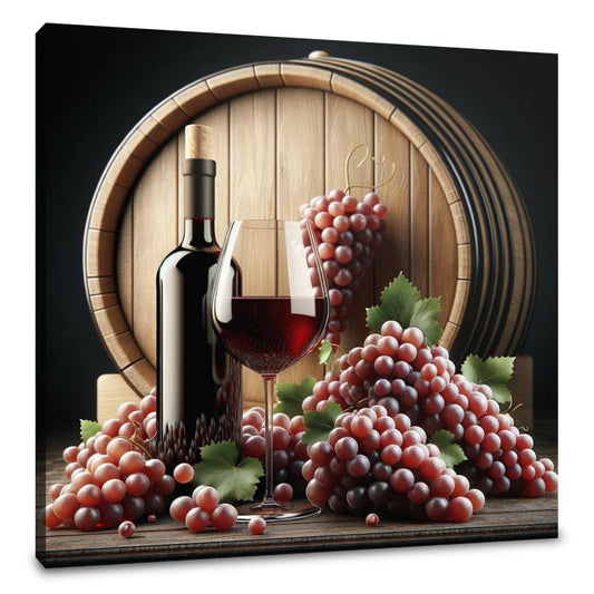 Red Wine Harvest Canvas