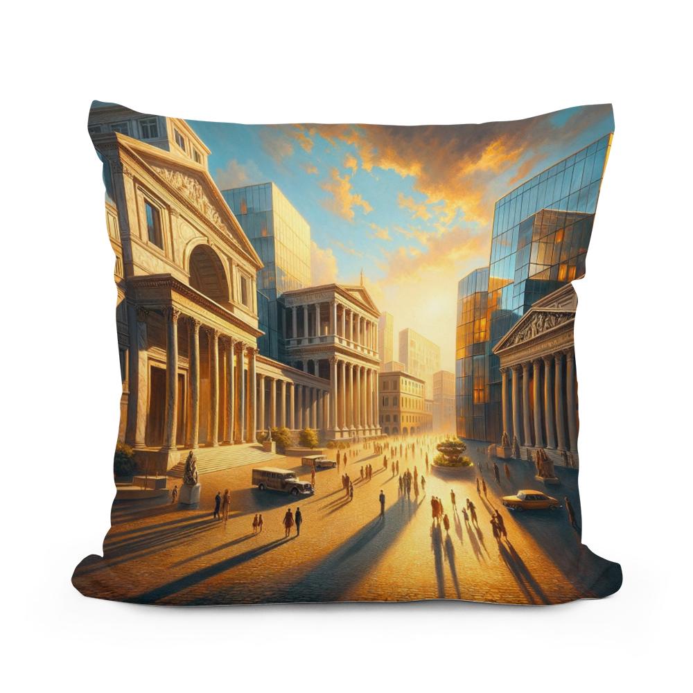 Harmonic Piazza Glow Cotton Cushion