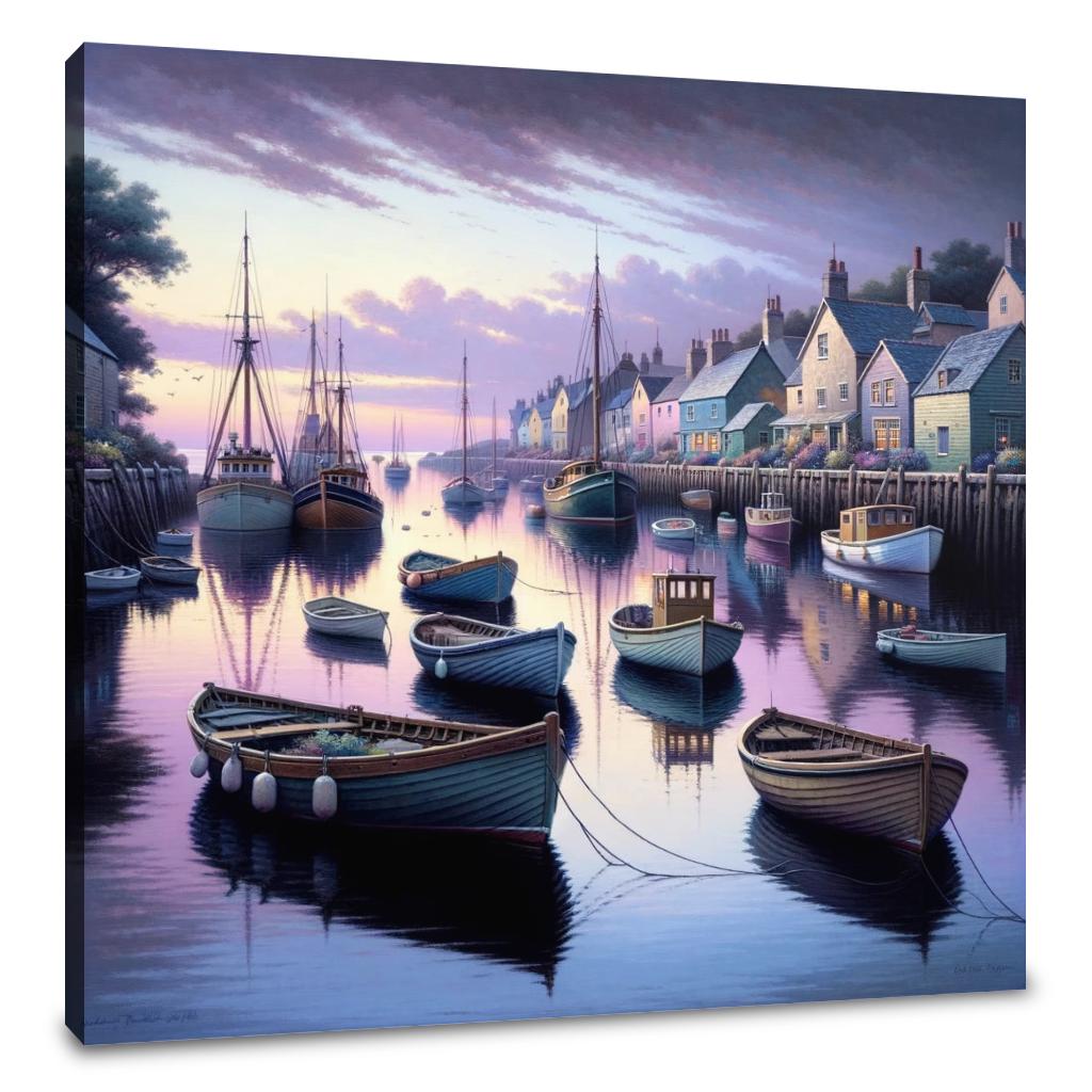 Twilight Harbor Canvas