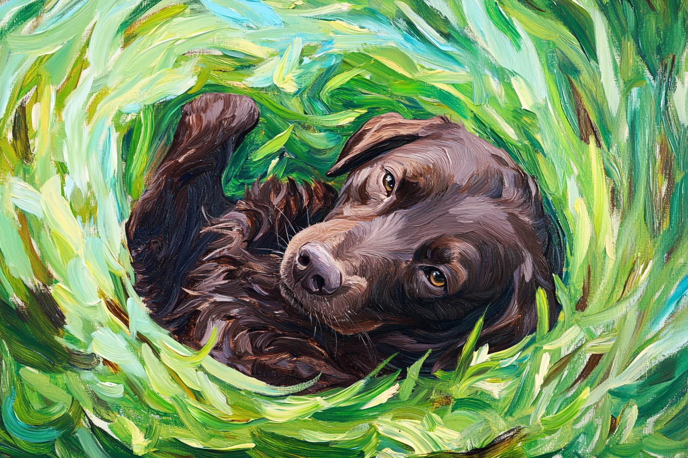 Labrador in Joyful Canvas