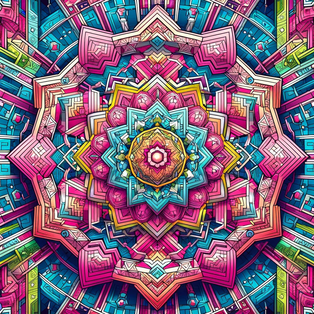 Labyrinthine Vibrance Canvas