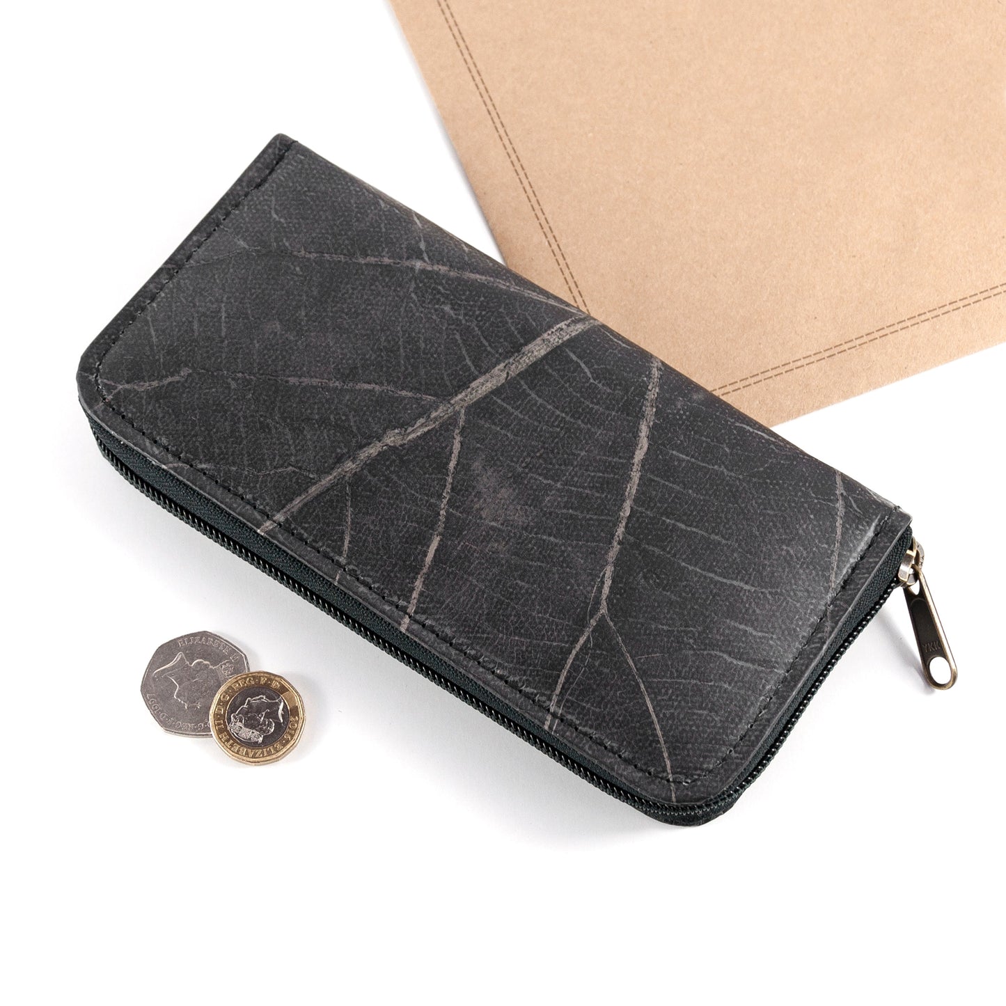 Vegan Leather Zip Over Purse