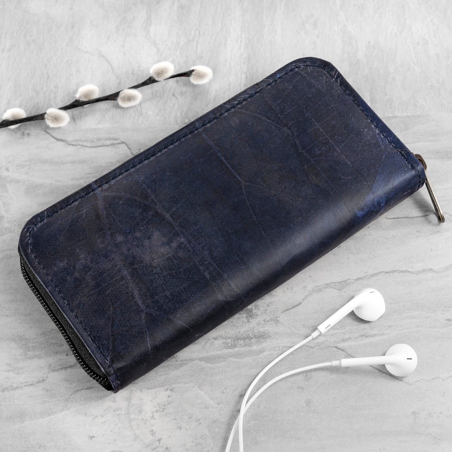 Vegan Leather Zip Over Purse