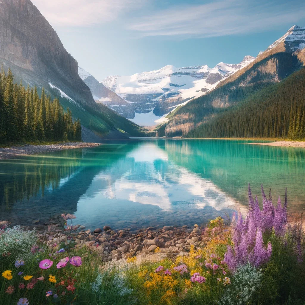 Lake Louise Tranquility Canvas
