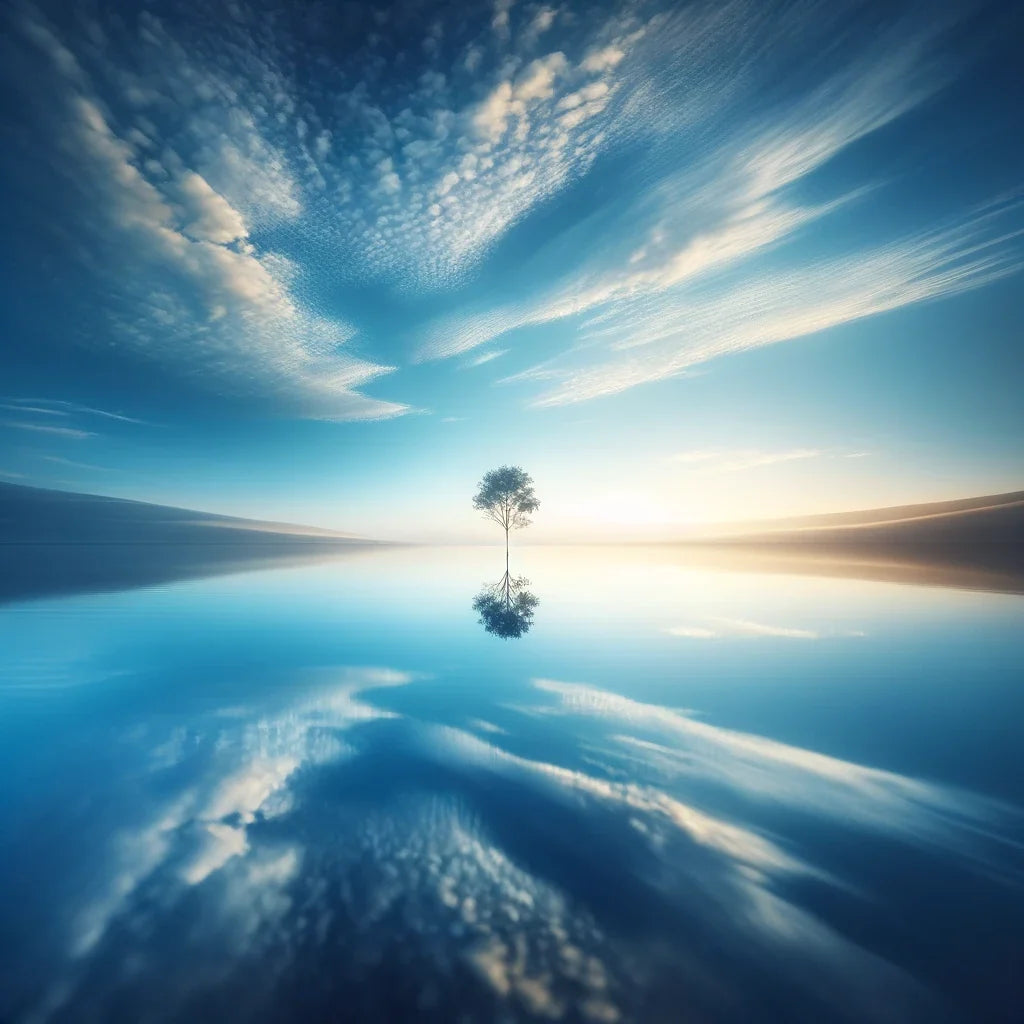 Lake Reflection Tranquility Canvas