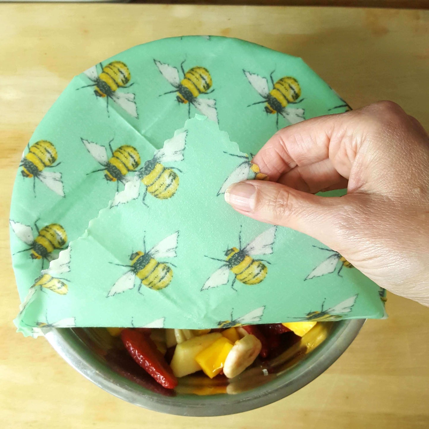 Honey Bee Good Set of 3 Handmade Beeswax Wraps | Wings