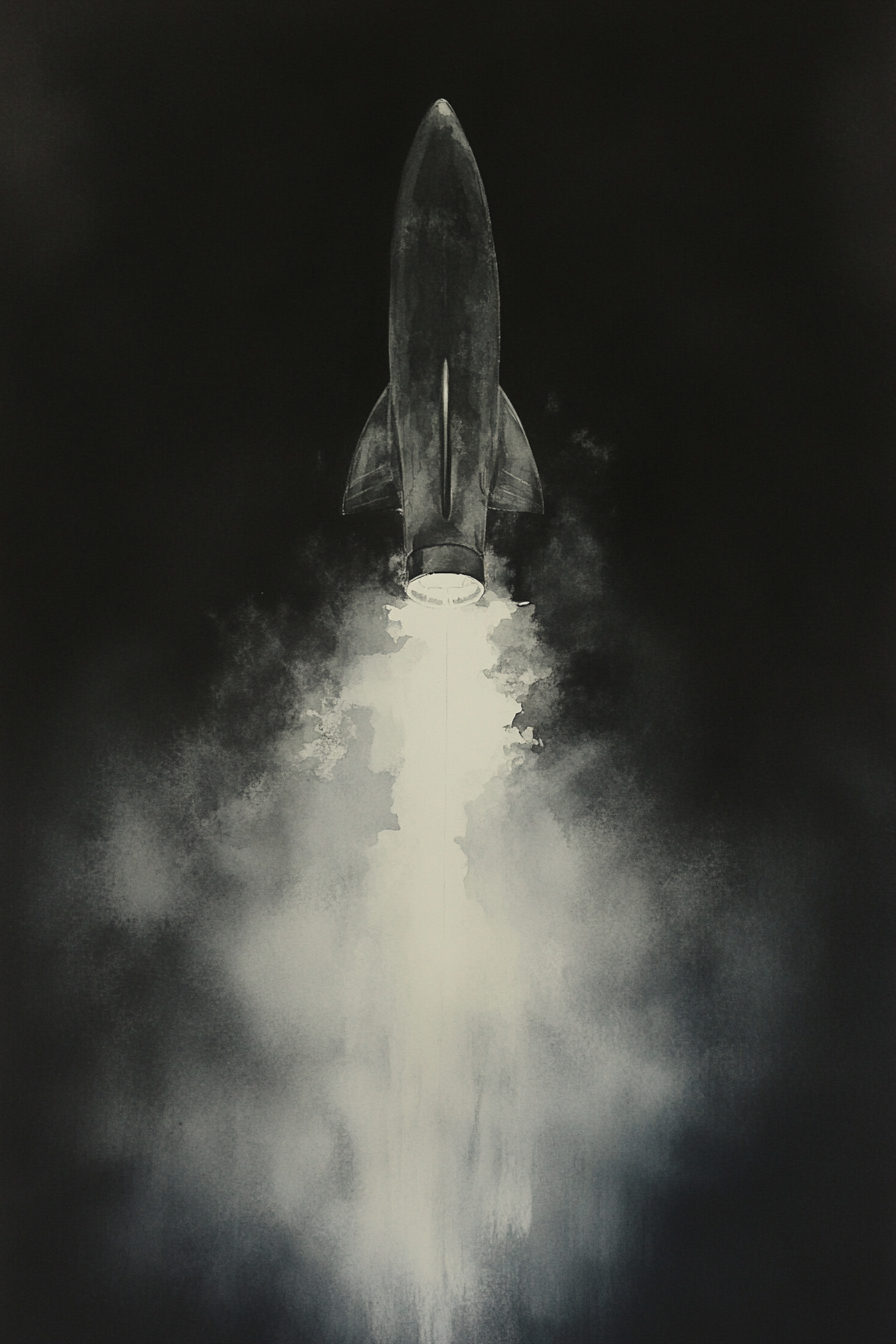 Launching Rocket Canvas