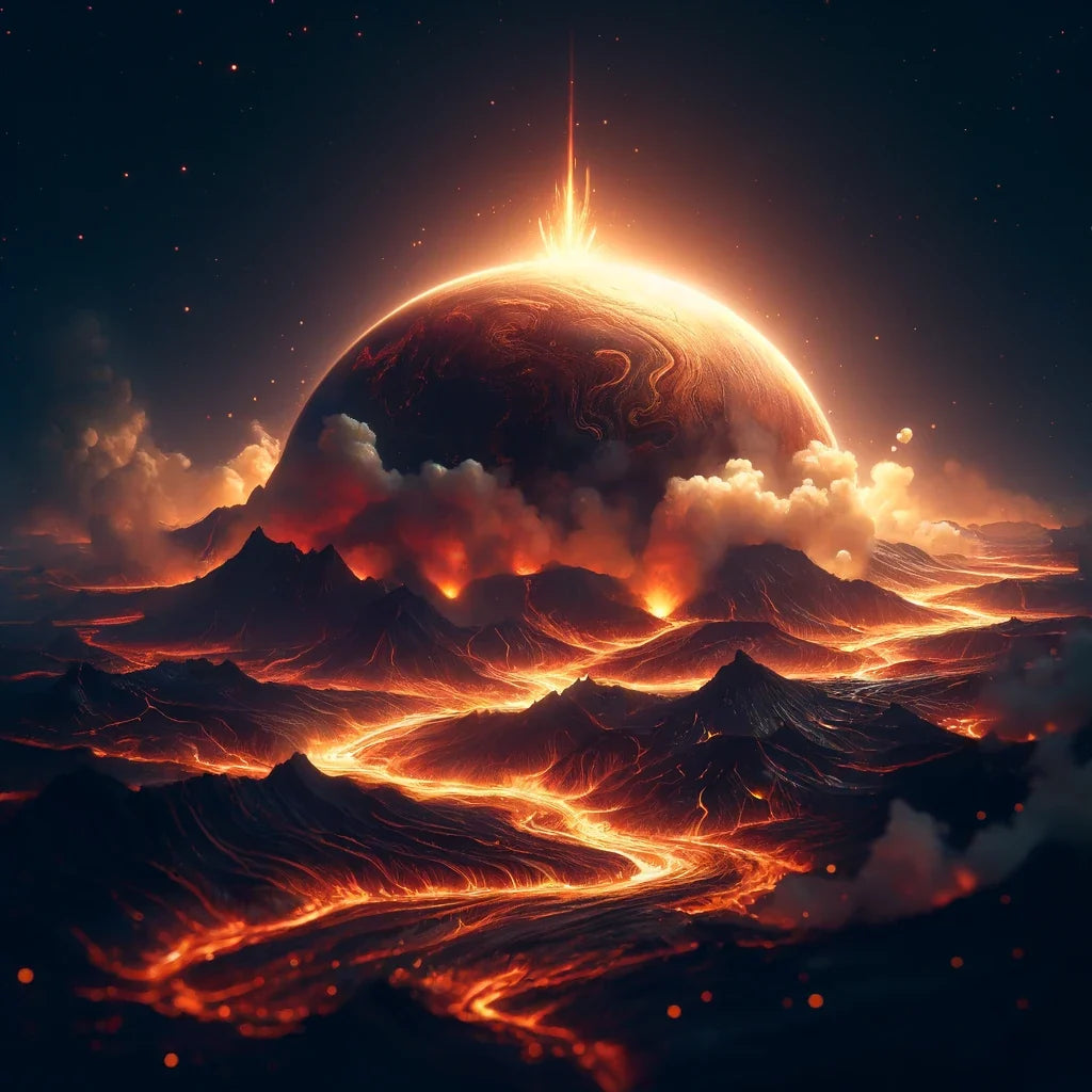 Lava Planet Canvas