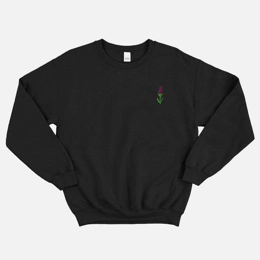 Lavender Embroidered Sweatshirt (Unisex)