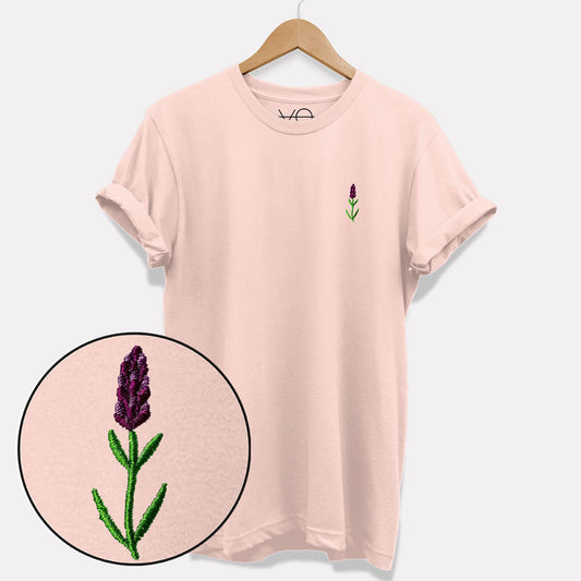 Lavender Embroidered T-Shirt (Unisex)
