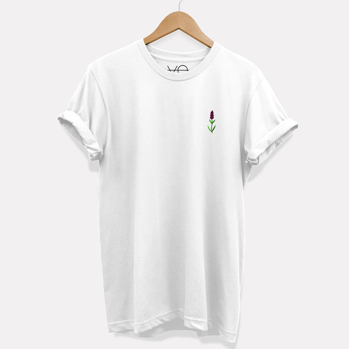 Lavender Embroidered T-Shirt (Unisex)