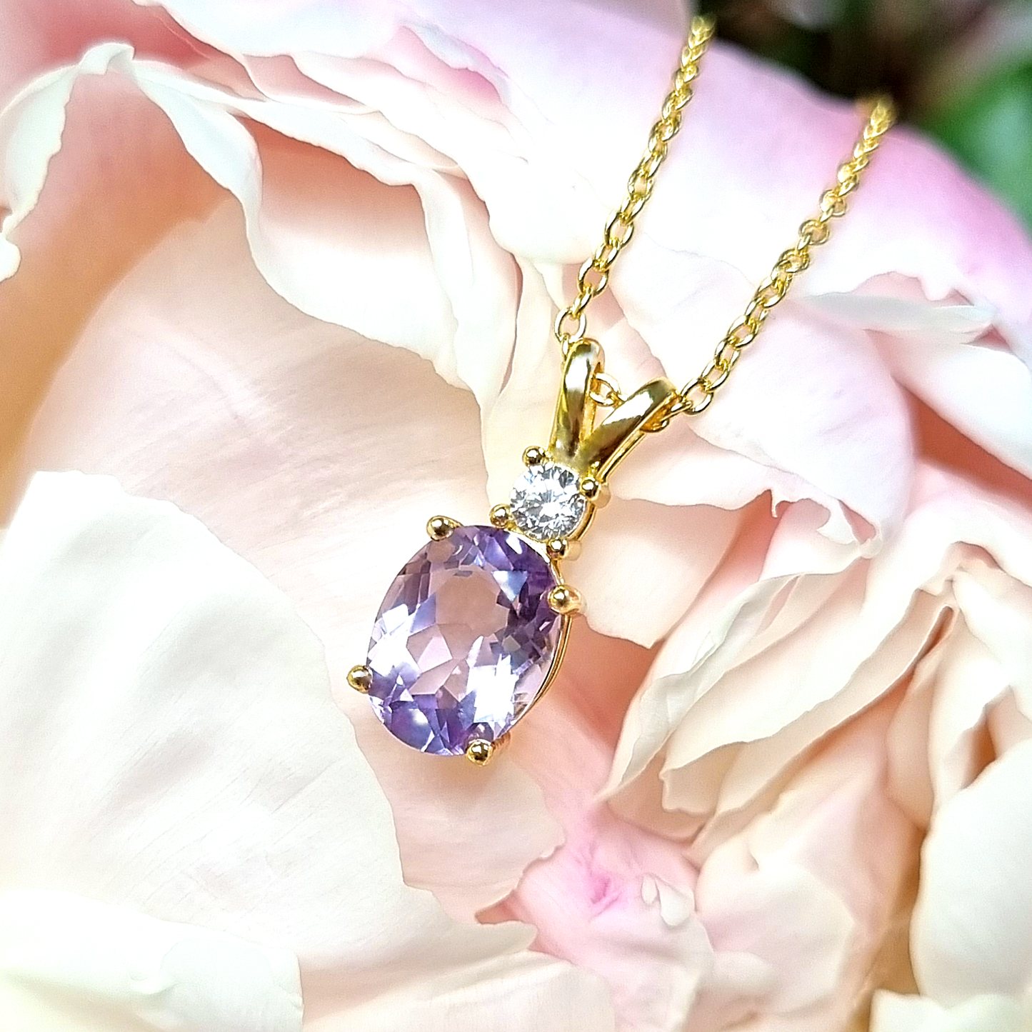 Essential Amethyst Jewellery Set in 18k Gold Vermeil