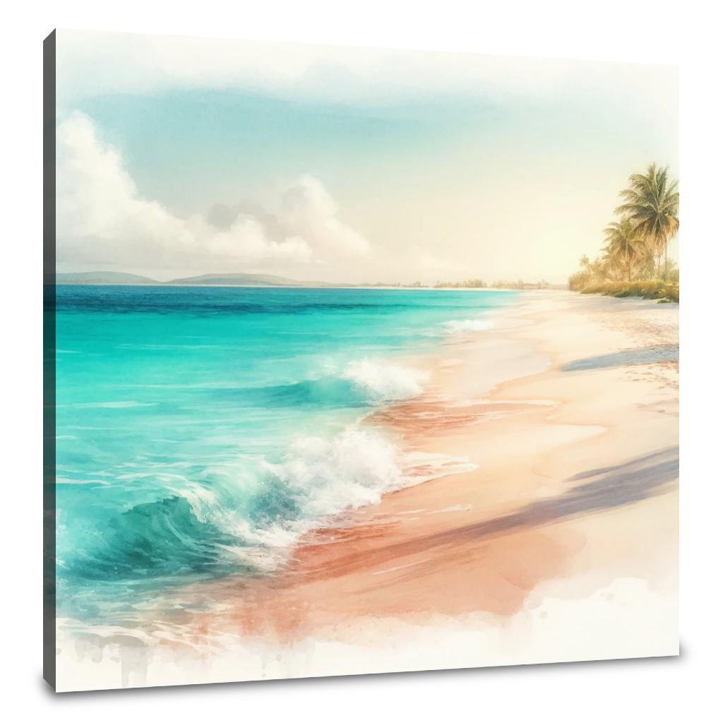 Idyllic Beach Canvas