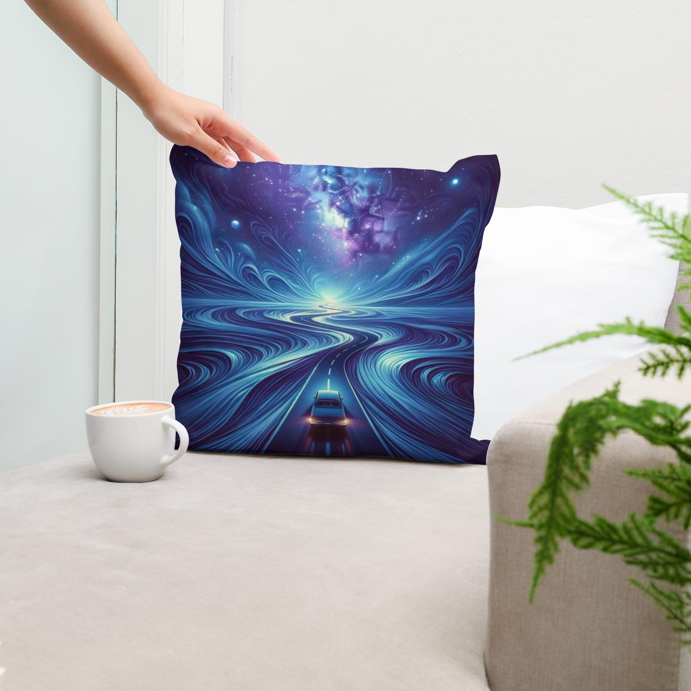 Nocturnal Voyage Cotton Cushion