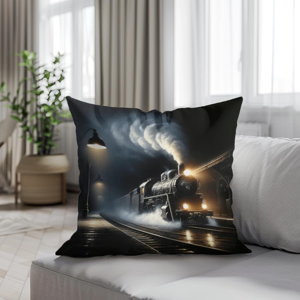 Night Departure Cotton Cushion