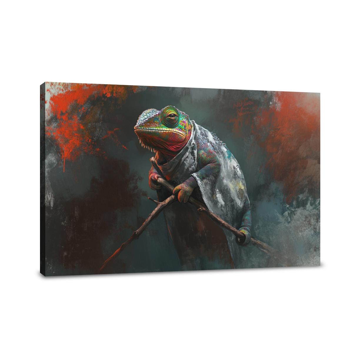 Chameleon's Elegance Canvas