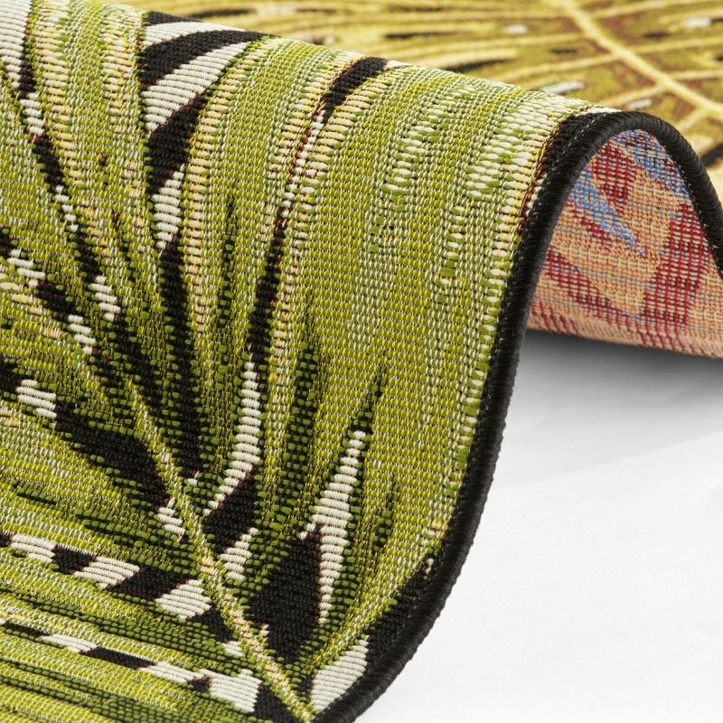 Indoor-Outdoor Leaves Rug