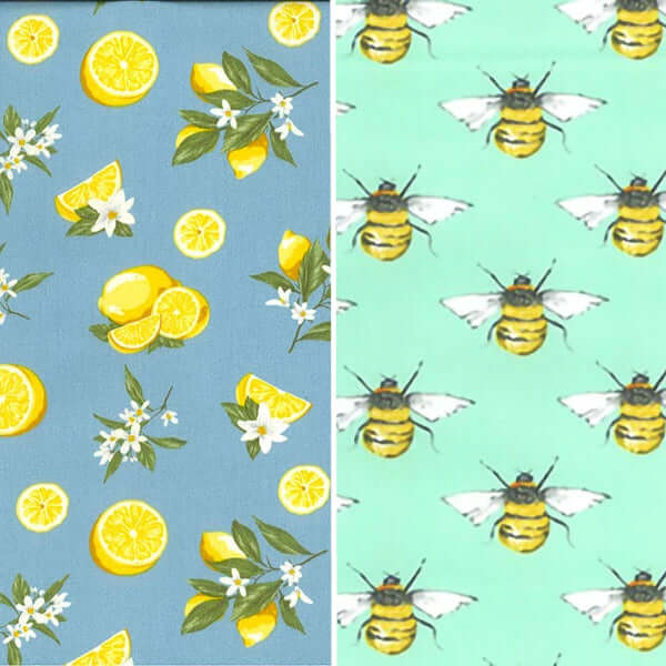 *Set of 3 Handmade Beeswax Wraps | Lemonade