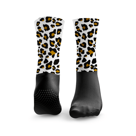 Reformer Pilates Leopard Print Socks