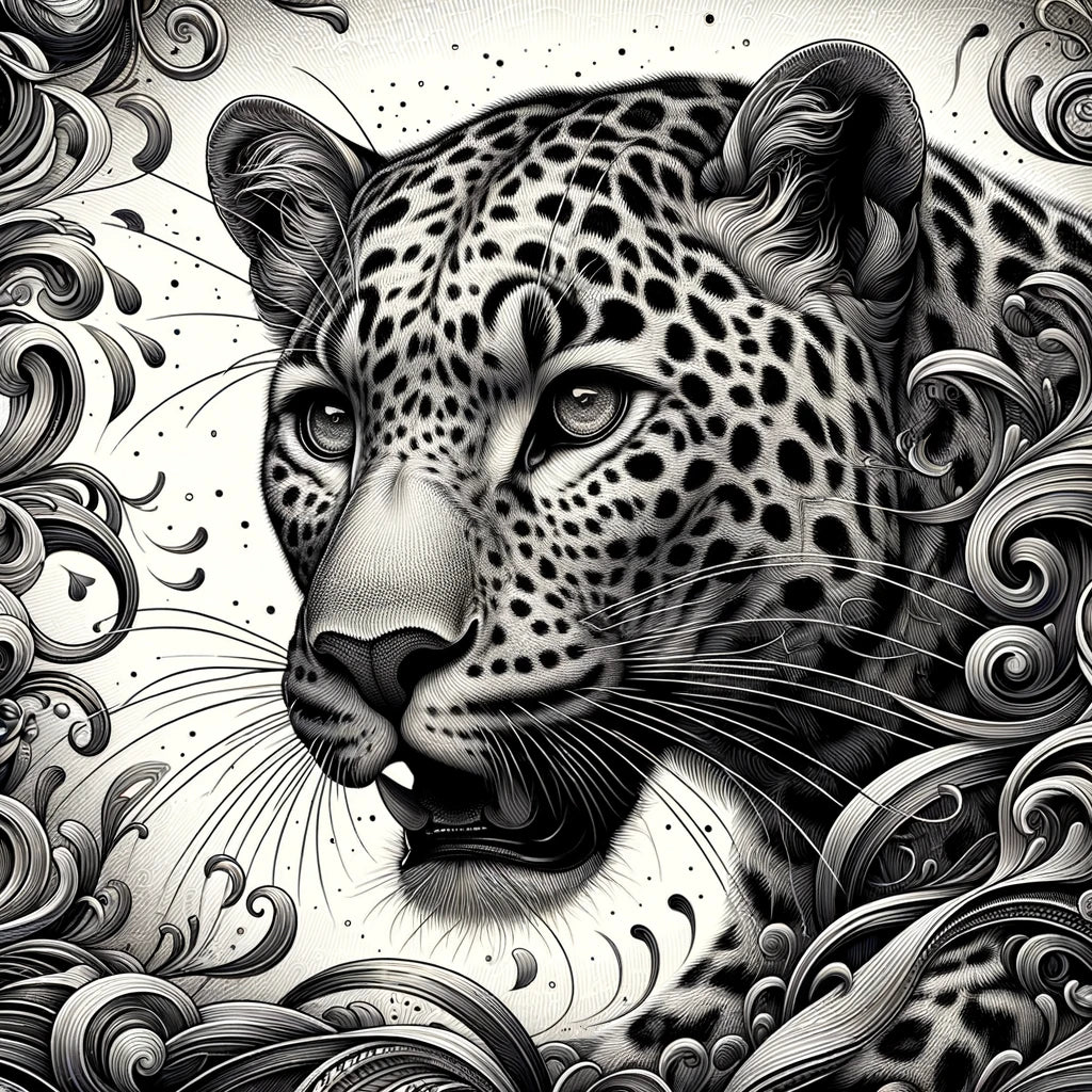 Leopard's Graceful Essence Canvas