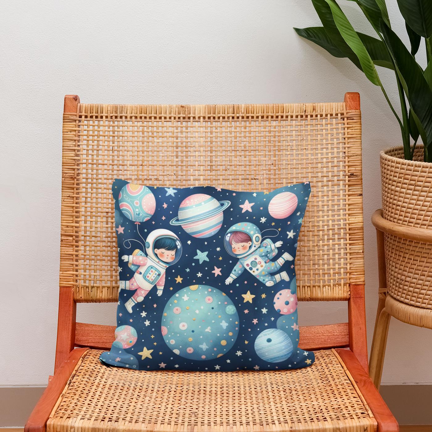 Astronaut Adventures Cotton Cushion
