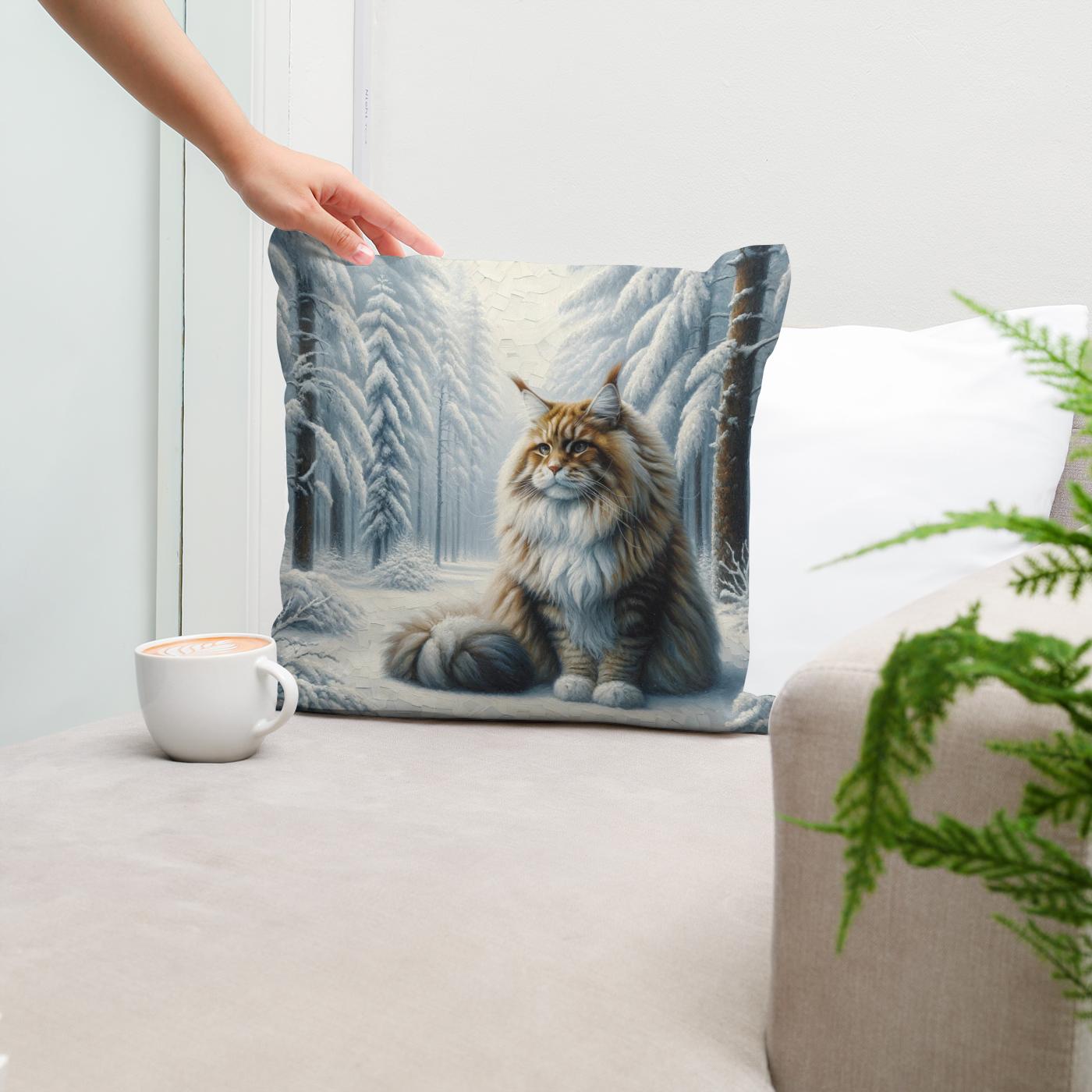 Winter's Majesty Cotton Cushion