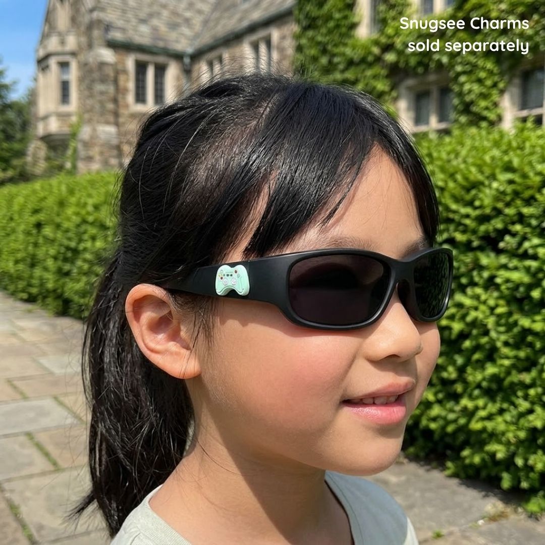 Jet Black Kids Sunglasses | Polarised Lens | Classic Fit | 3-5 Years