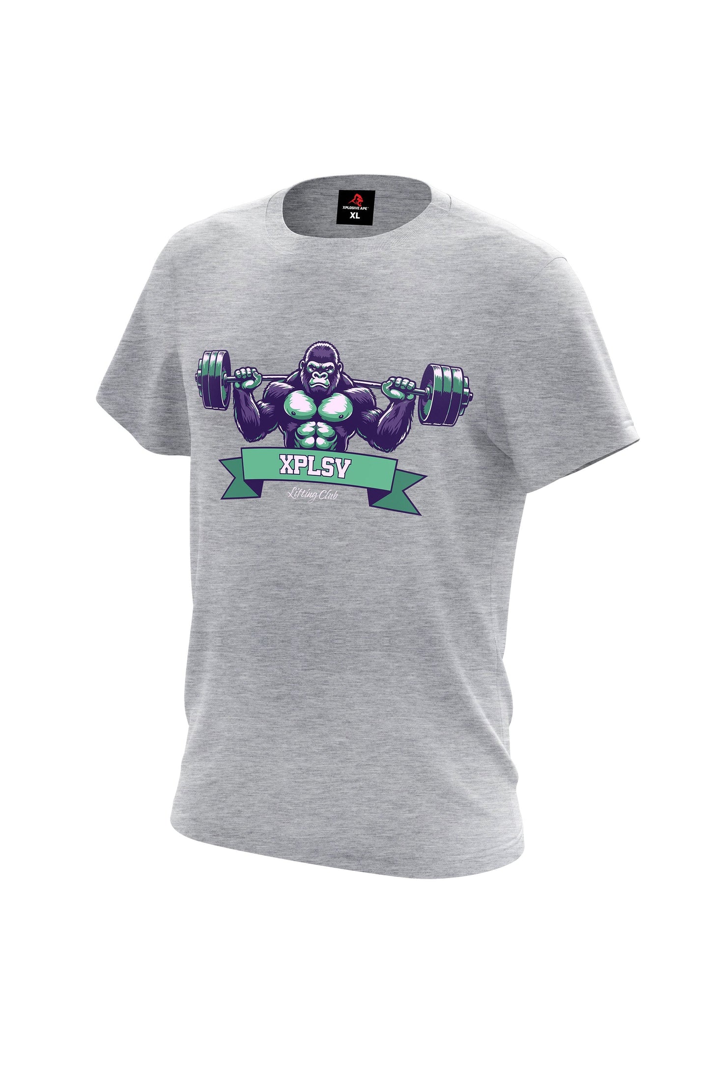 XAPE Lifting Club V3 Tee - Sports Grey