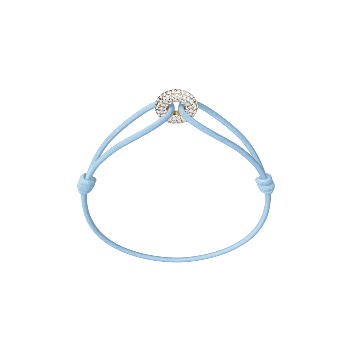 Mini Golden Soho Pavé Cord Bracelet