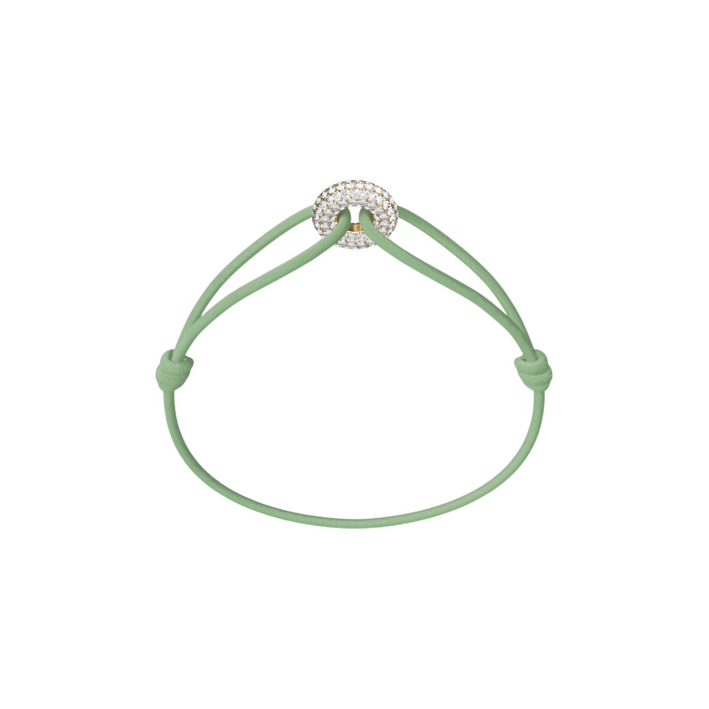 Mini Golden Soho Pavé Cord Bracelet