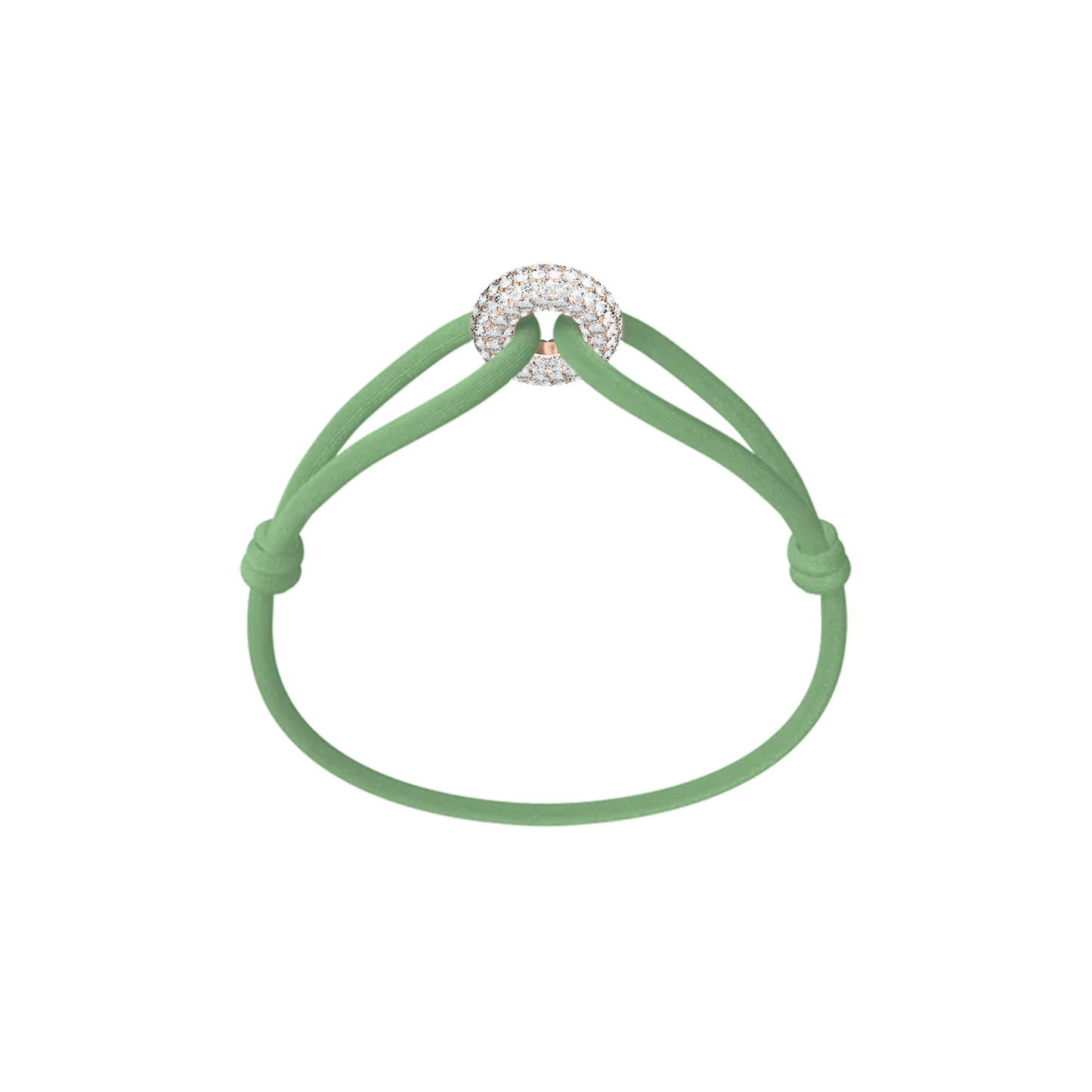 Rose Soho Pavé Cord Bracelet