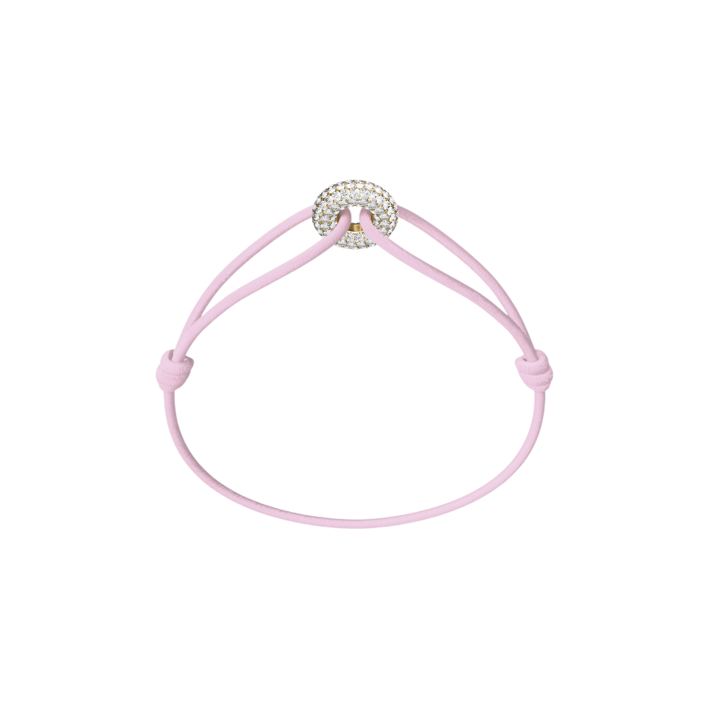 Mini Golden Soho Pavé Cord Bracelet