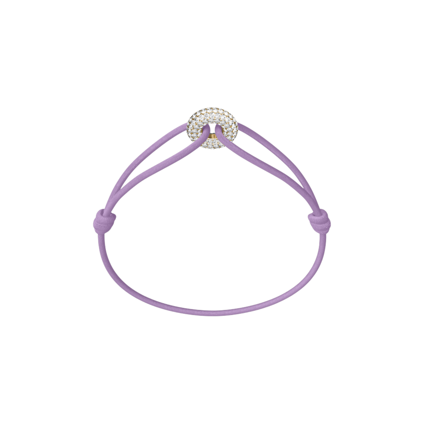 Mini Golden Soho Pavé Cord Bracelet