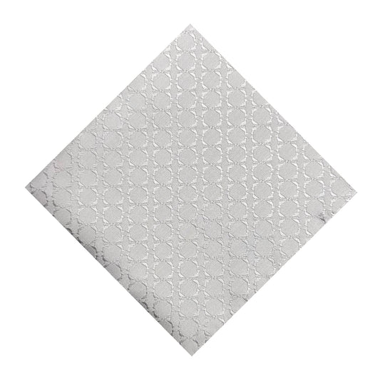 Light Grey Textured Pocket Square
